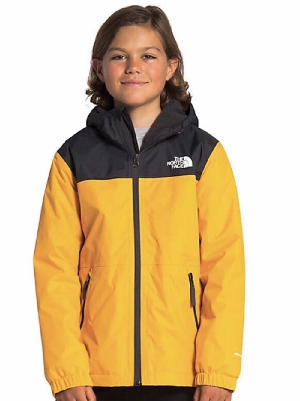 The North Face Boys Storm Waterproof Hooded Fleece Lined Jacket Size M (10-12)